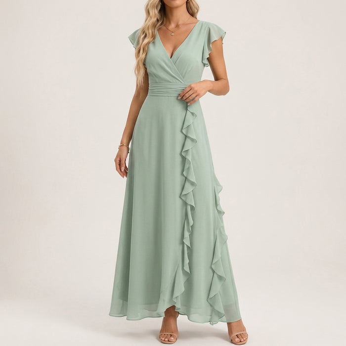 Evelisse Ruffle Maxi Dress