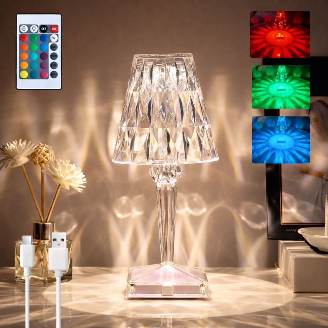 Aurora Crystal Table Lamp