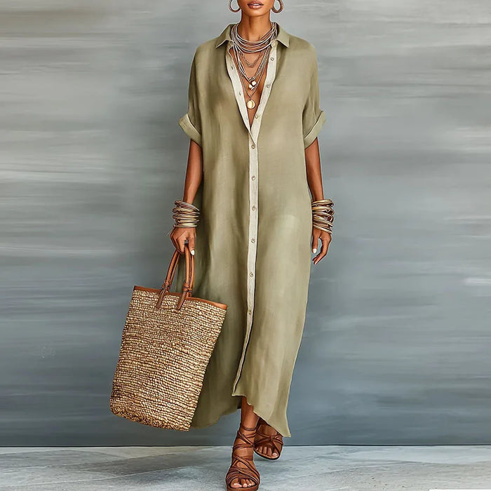 Paloma Collared Maxi Dress