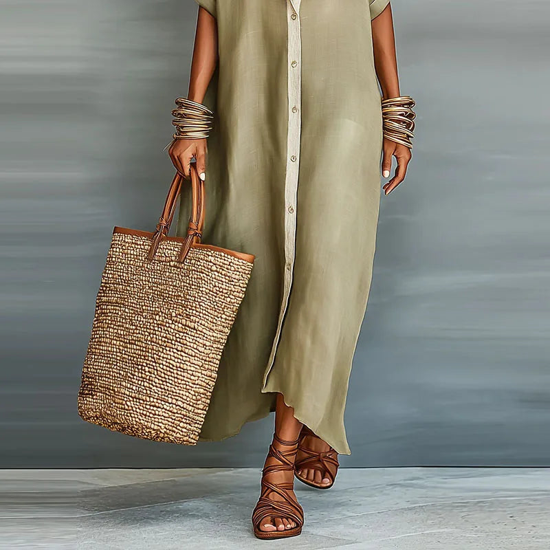 Paloma Collared Maxi Dress