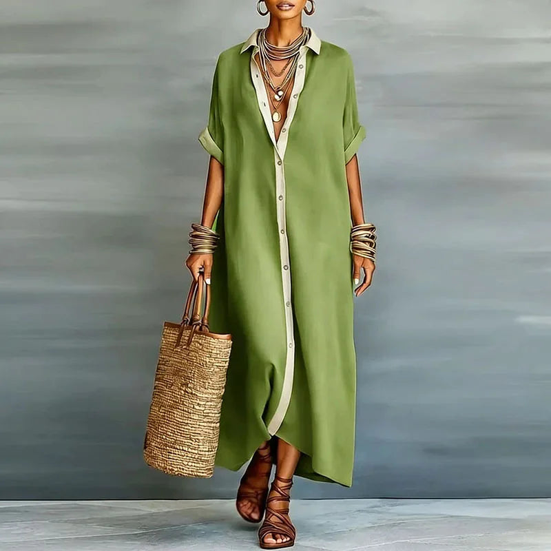 Paloma Collared Maxi Dress