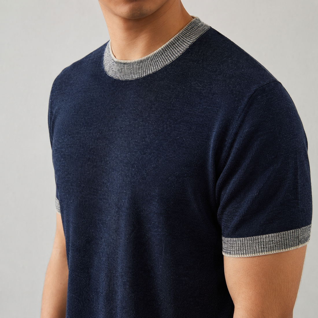 Beaufort Contrast Knit Tee