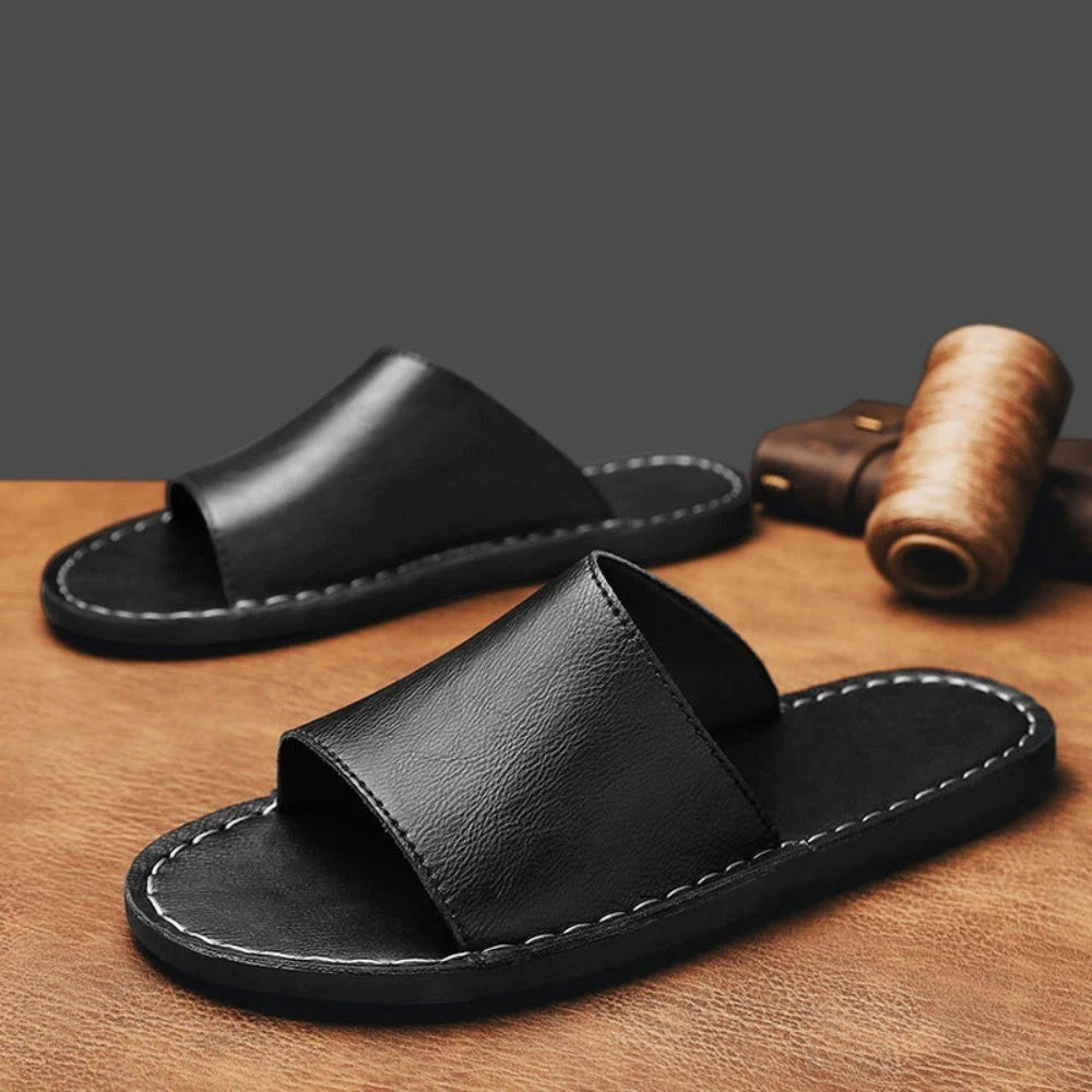 Mariner Leather Slides