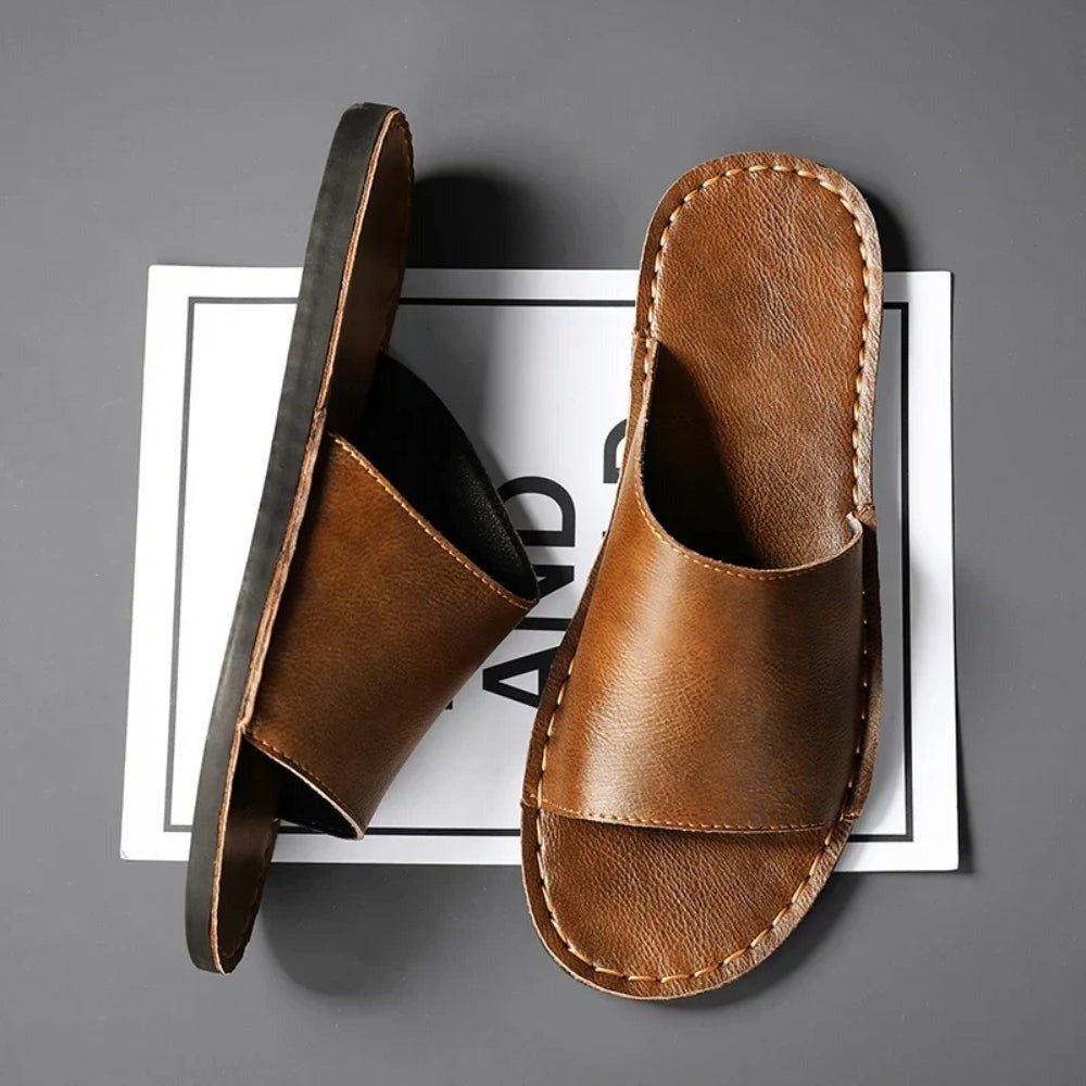 Mariner Leather Slides