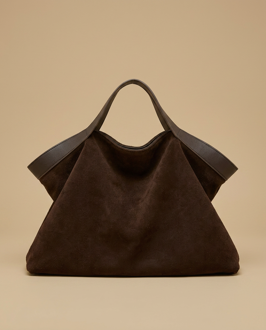 Valloraine Suede Triangle Tote