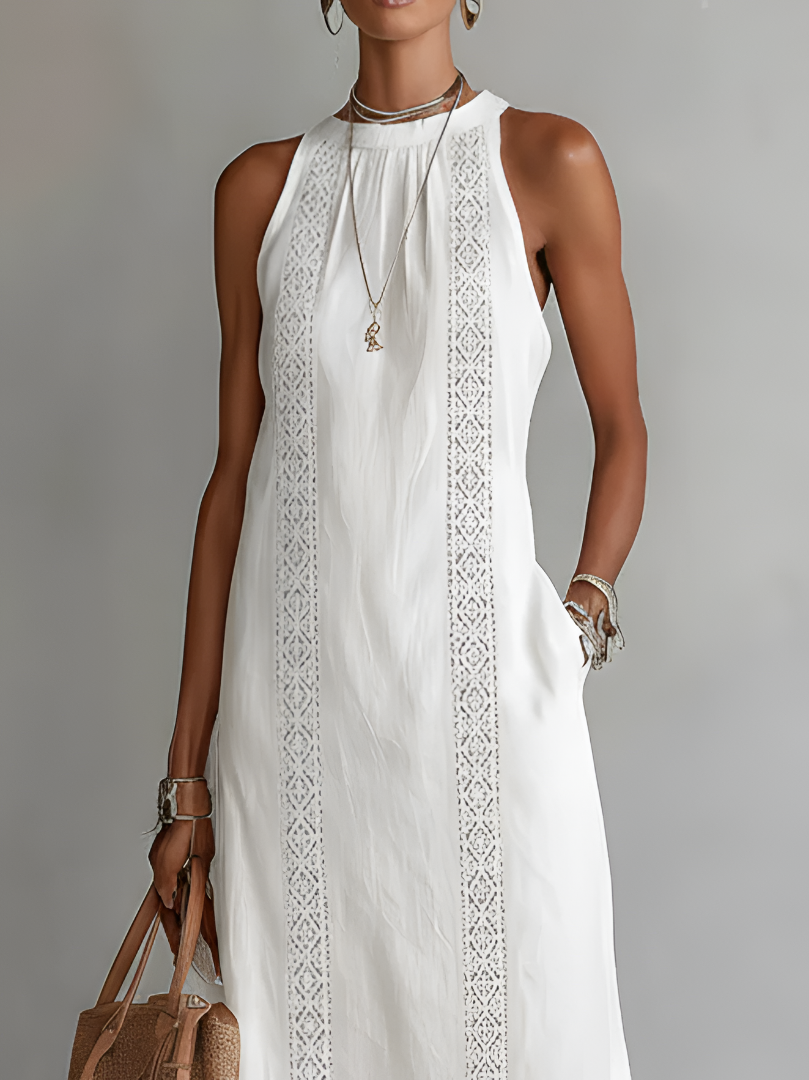 Seraphina Linen Midi Dress