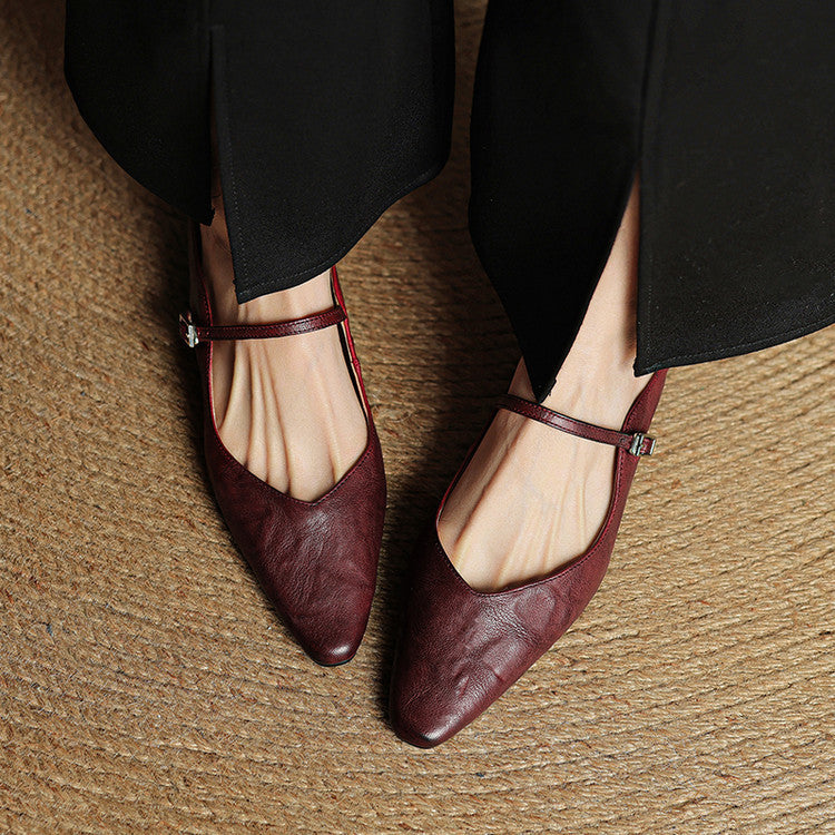 Evora Leather Mules