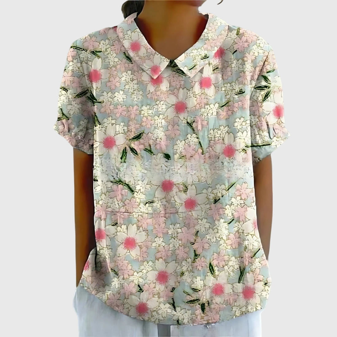 Marielle Floral Linen Blouse