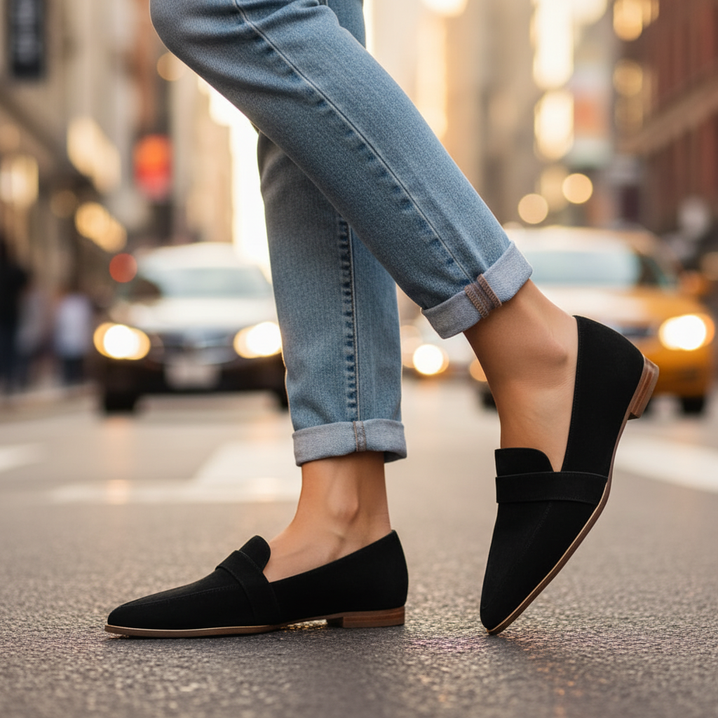 Bordeaux Suede Comfort Loafers