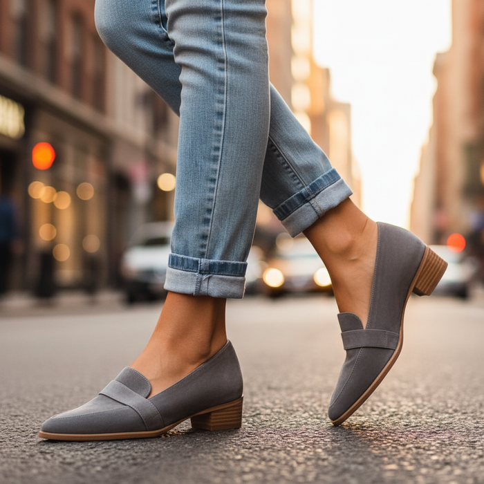Bordeaux Suede Comfort Loafers