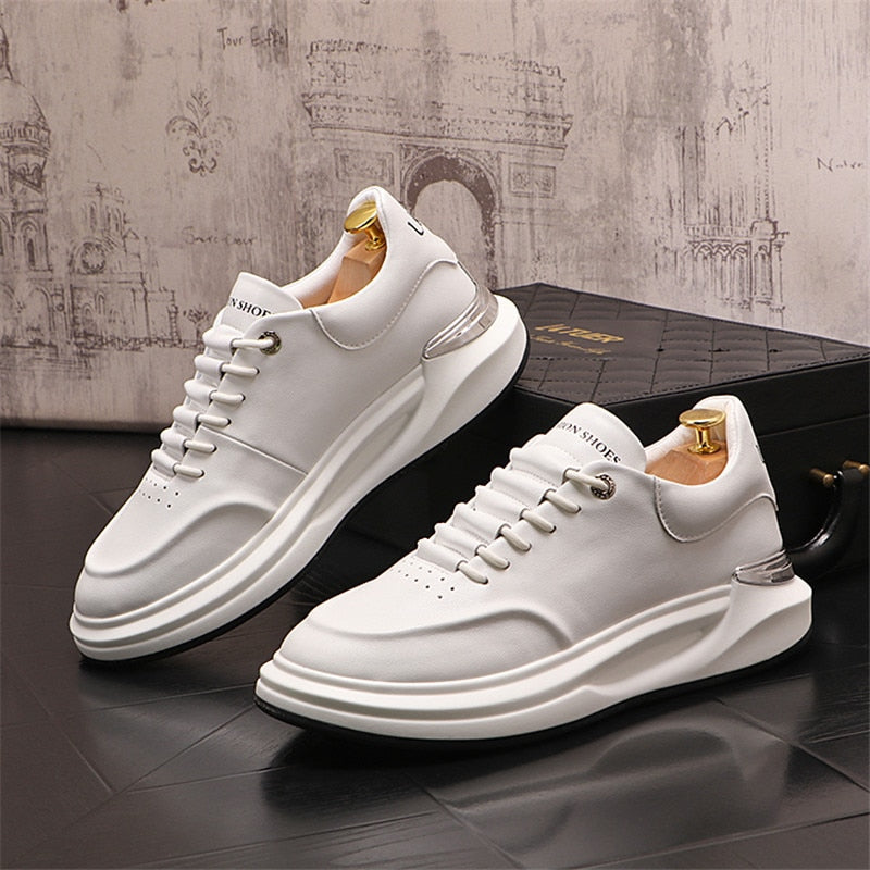 Roscoe Leather Platform Sneakers