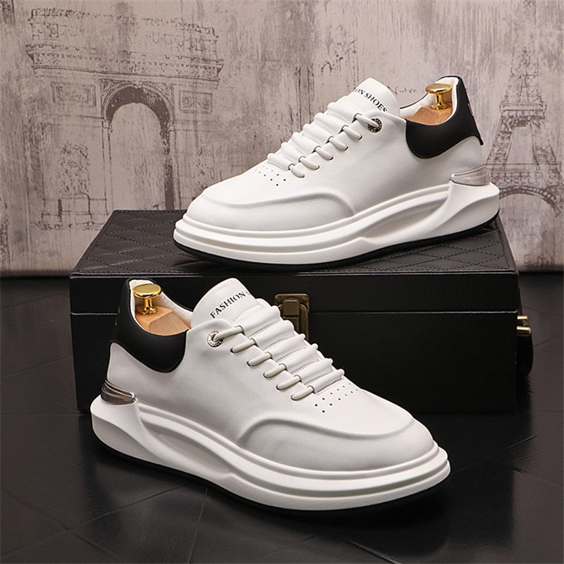 Roscoe Leather Platform Sneakers