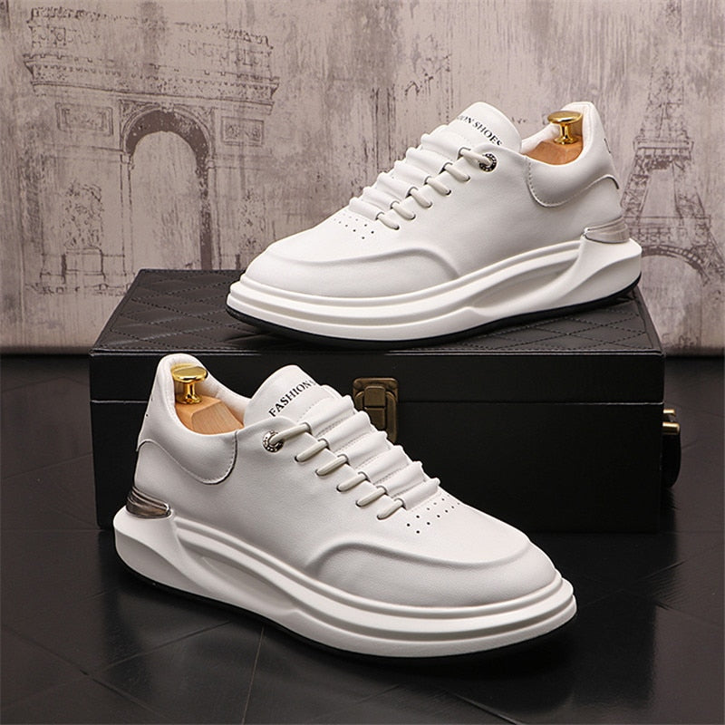 Roscoe Leather Platform Sneakers