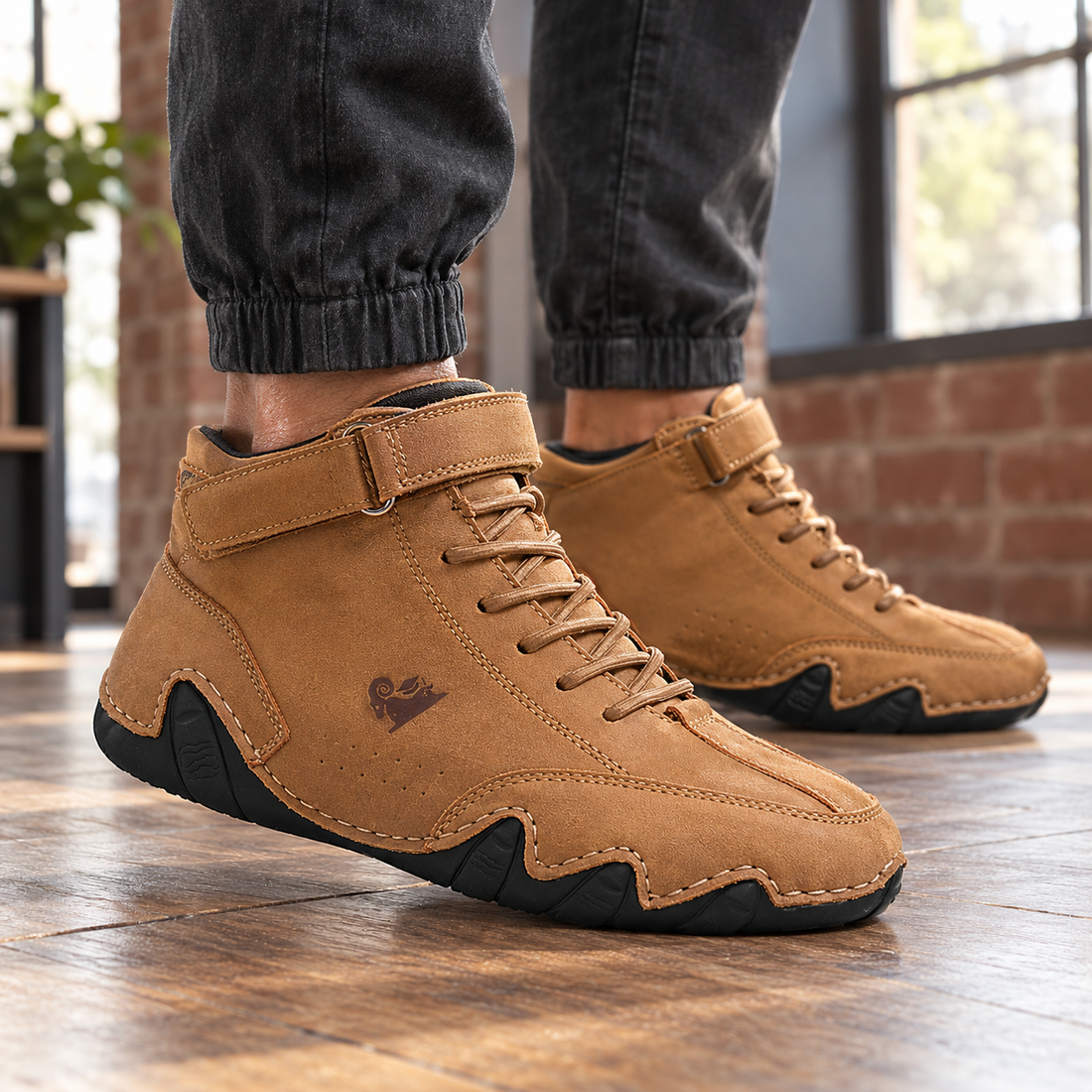 Landriani High Top Sneakers - Light Brown