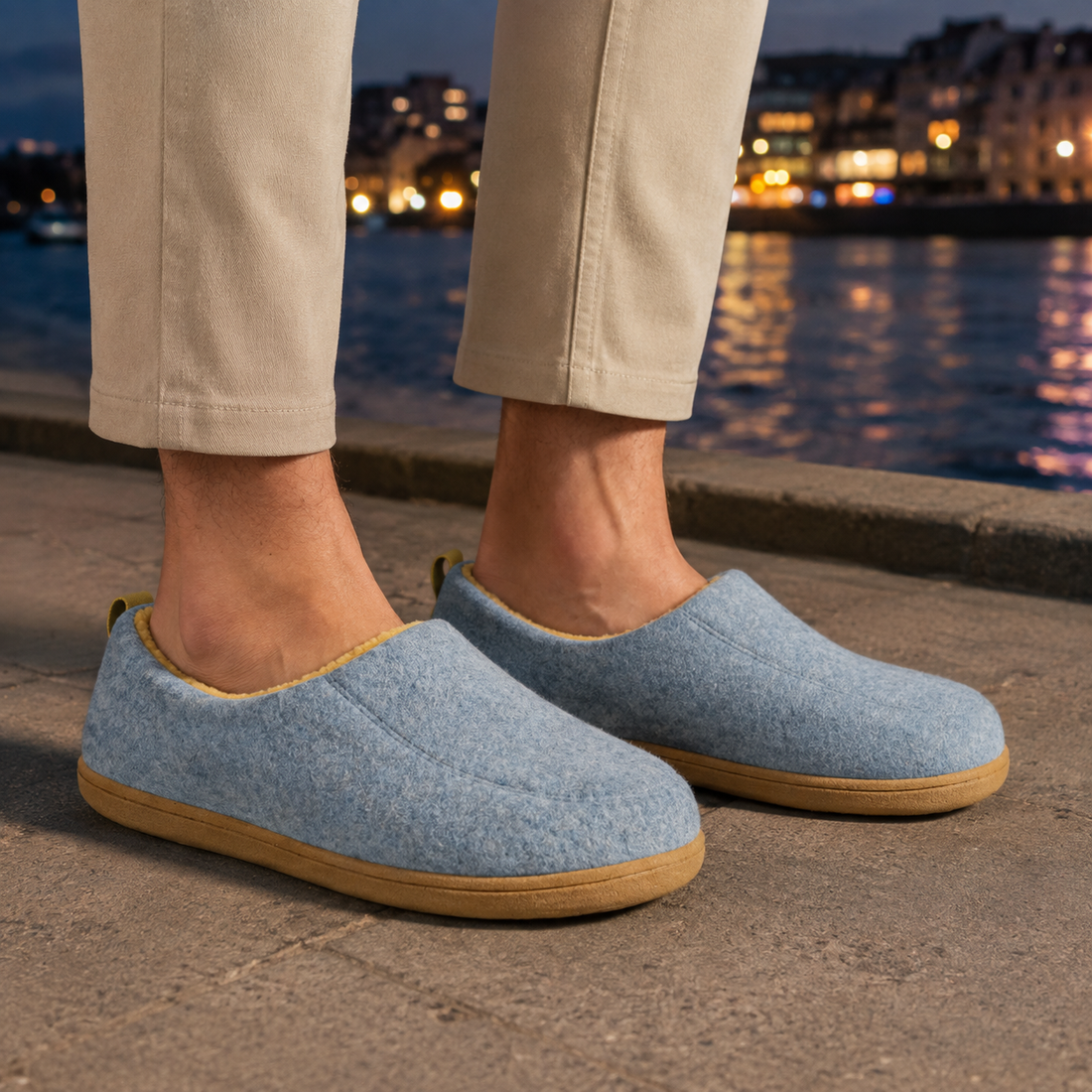 Frascati Orthopedic Slippers - Sky Blue