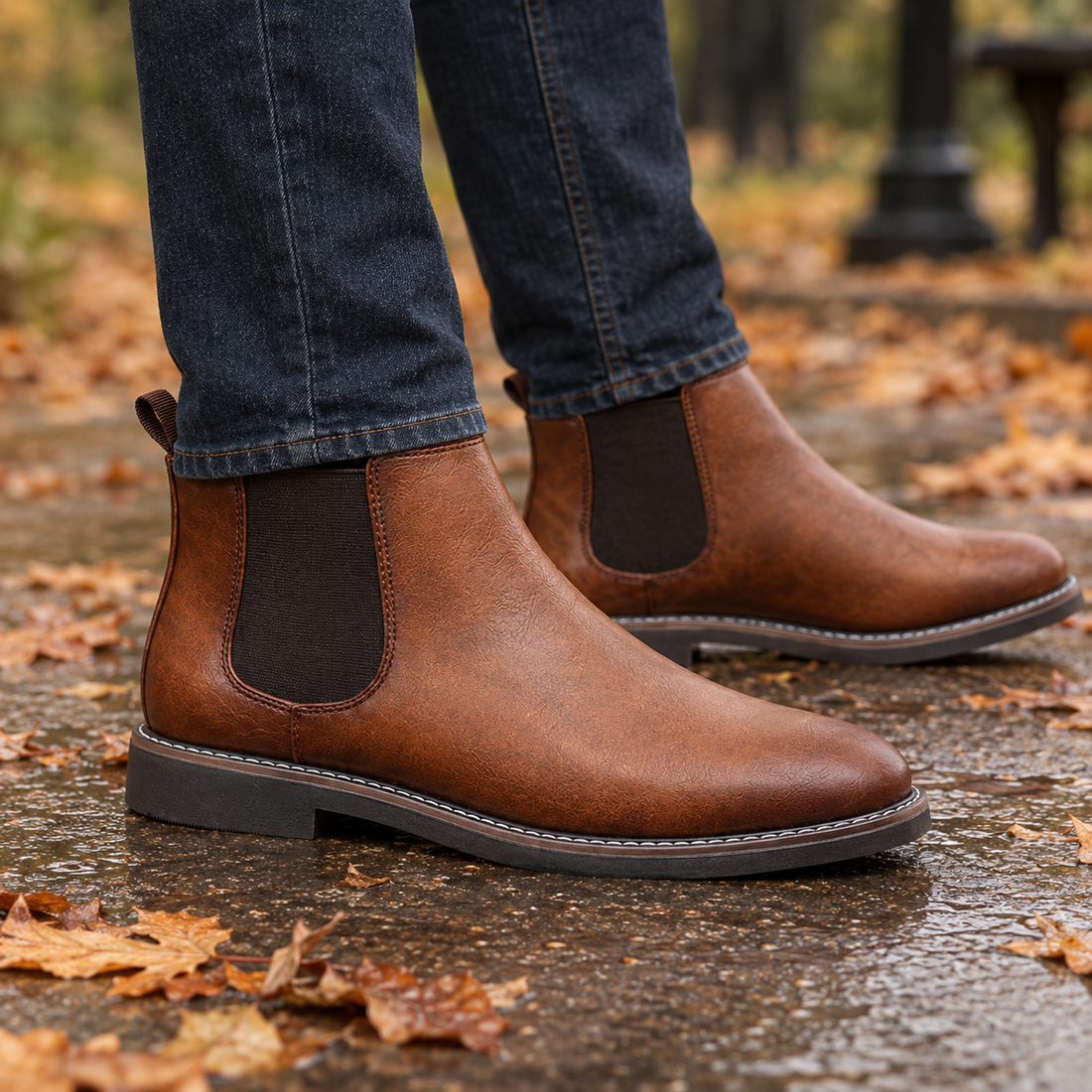 Doria-Torino Chelsea Boots - Cognac Brown