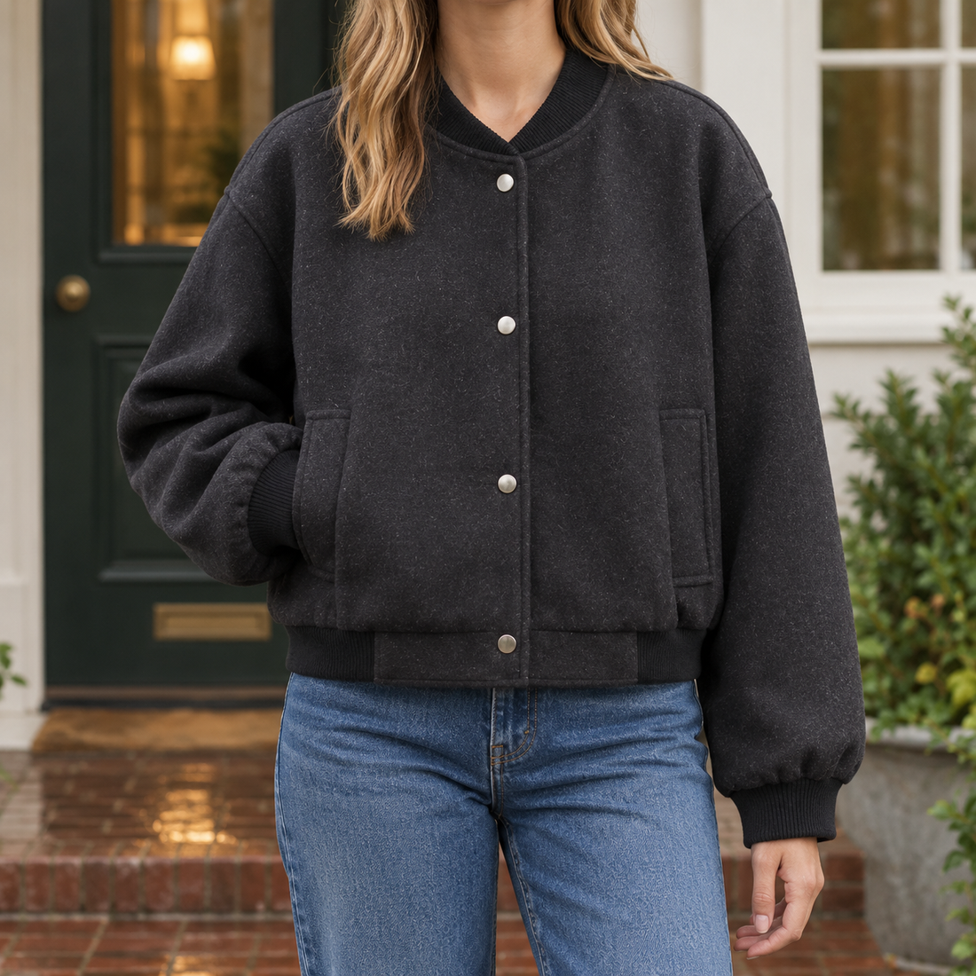 Armelle-Marie Bomber Jacket - Black