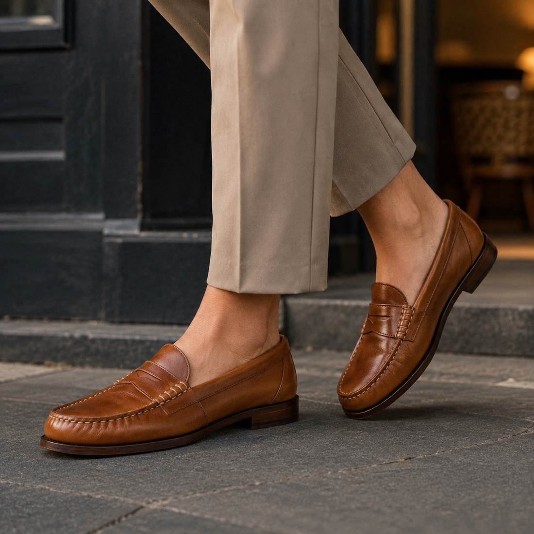 Ricciardi Leather Loafers - Brown