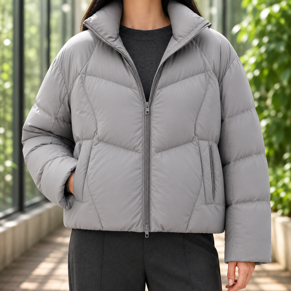 Vera Puffer Jacket - Gray