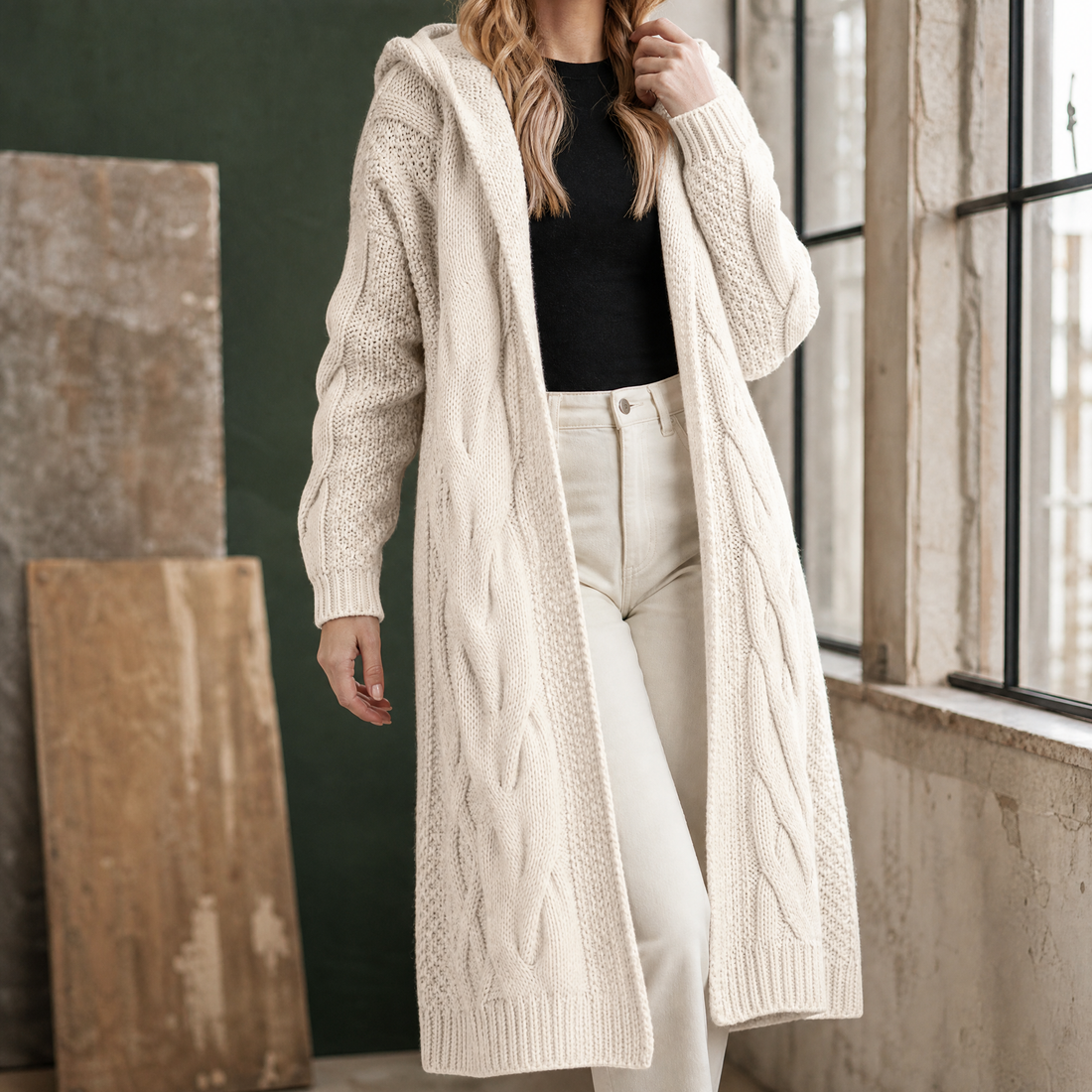 Fenna-Marie Hooded Hoodie - White