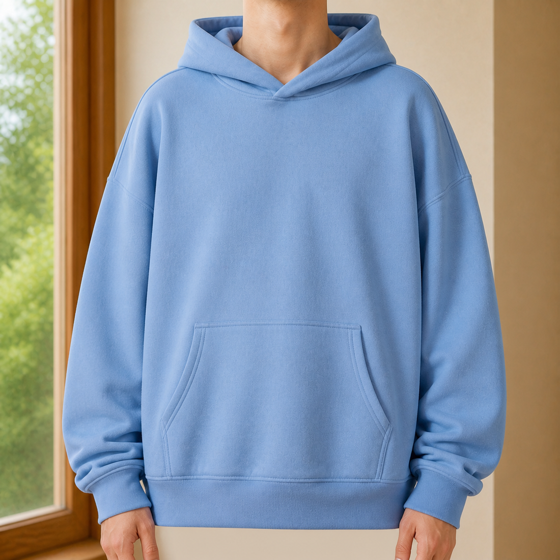 Maximus Relaxed Hoodie - Light Blue