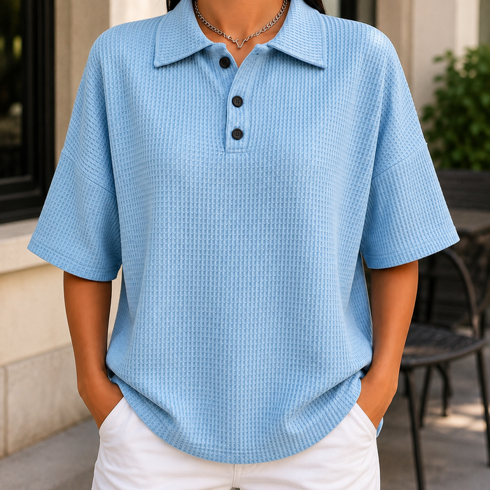 Isabeau Waffle Polo