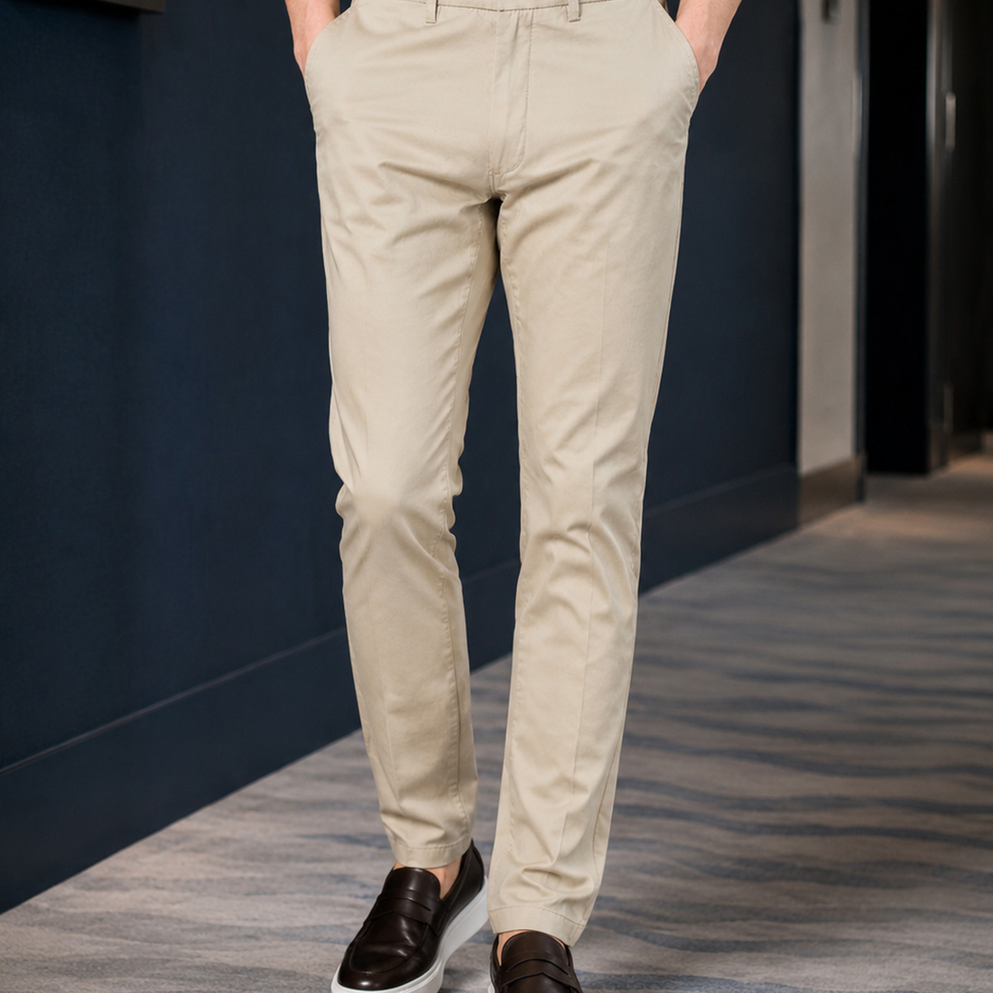 Francis Slim Chinos - Toupe