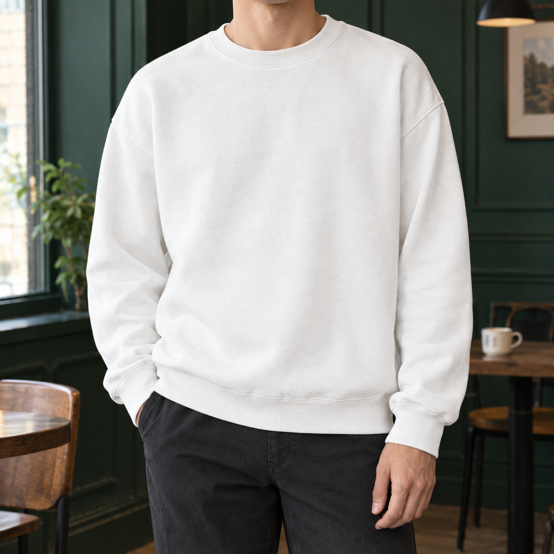 Milo-Jude Relaxed Sweatshirt - White