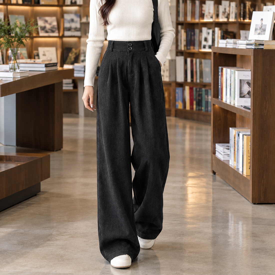 Tiffany-Belle Wide Leg Pants - Black