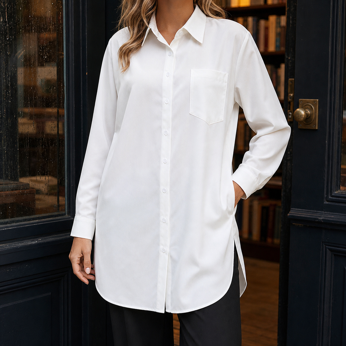 Geraldine-June Relaxed Shirt - White