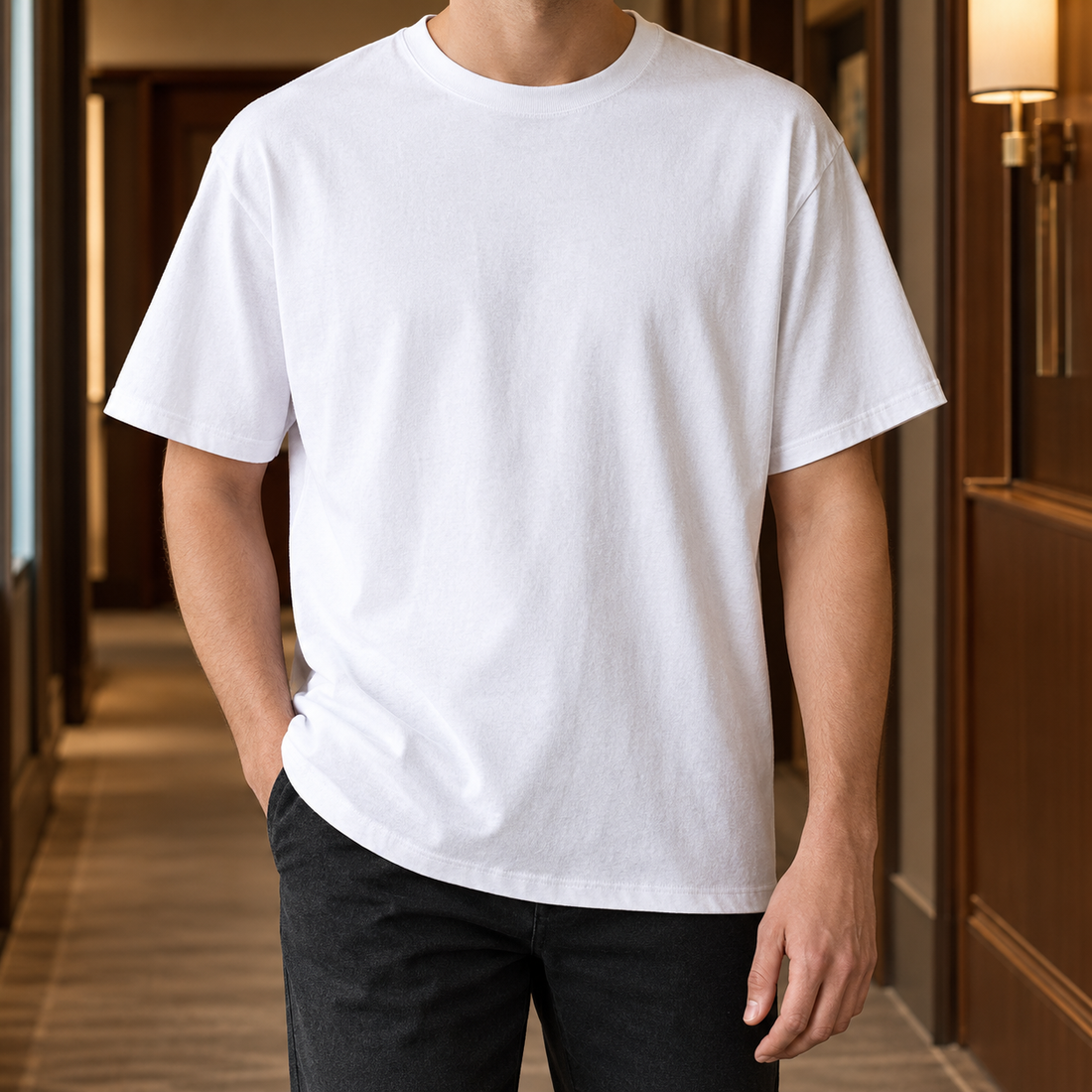 Aurelien Crew Neck T-Shirt - White