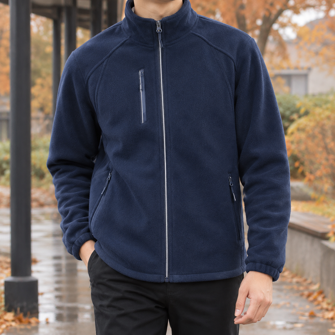 Gilles-Wren Cashmere Jacket - Navy
