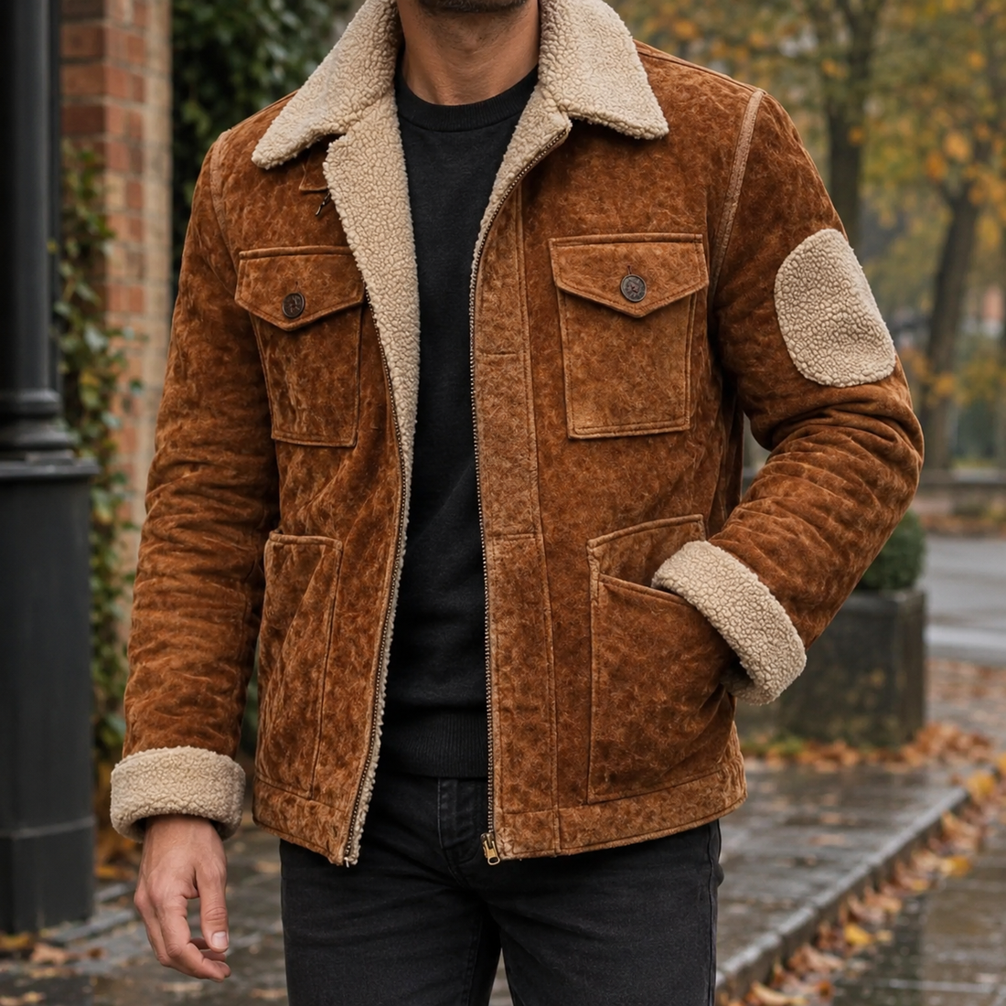 Odilon-Grant Utility Jacket - Brown