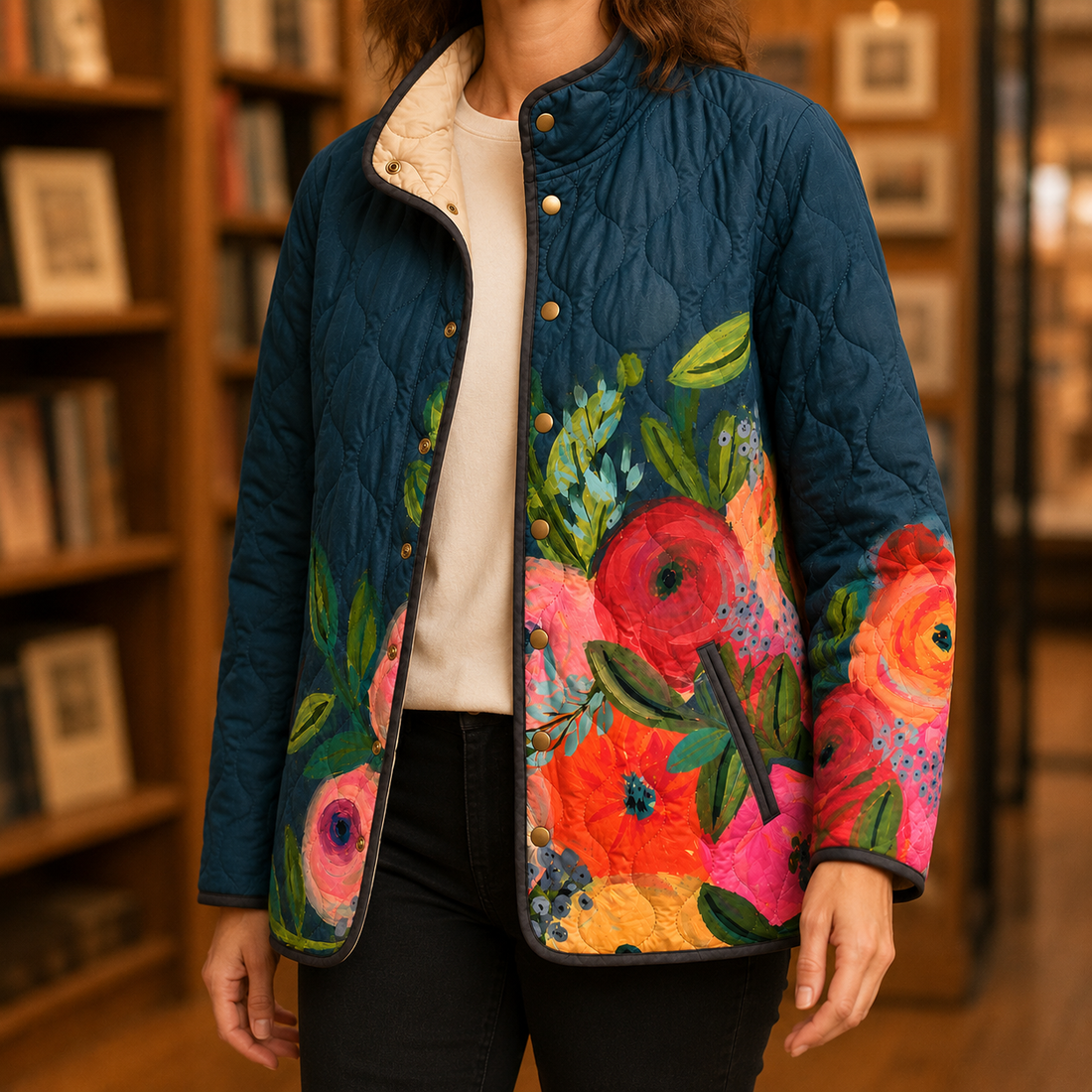 Helena Vintage Floral Jacket - Multicolor