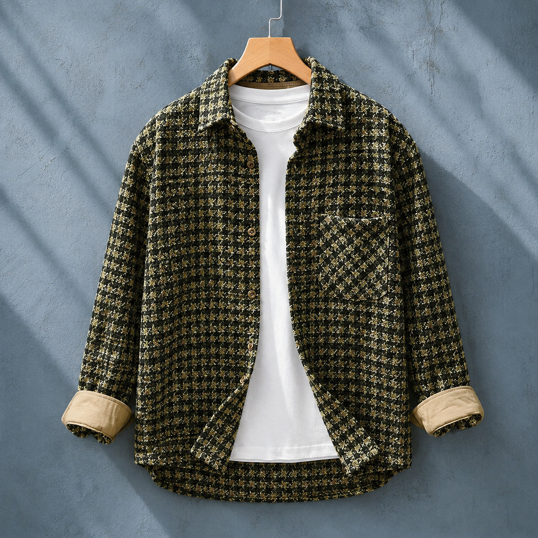 Hadrian-Wade Check Shirt - Green