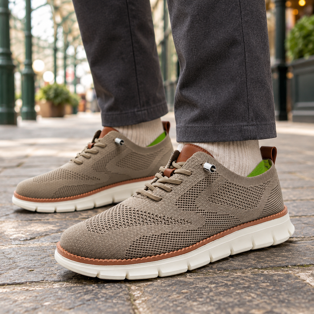 Caprera Knit Sneakers - Khaki