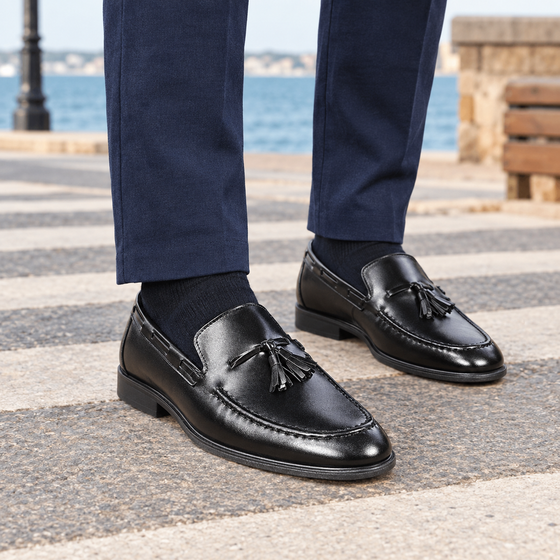 Piacenza Tassel Loafers - Black