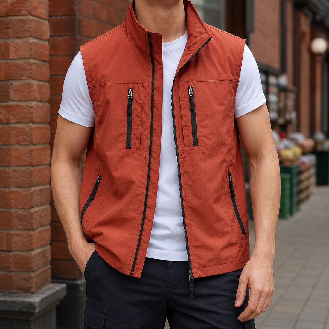 Matthias-Flynn Utility Vest - Red
