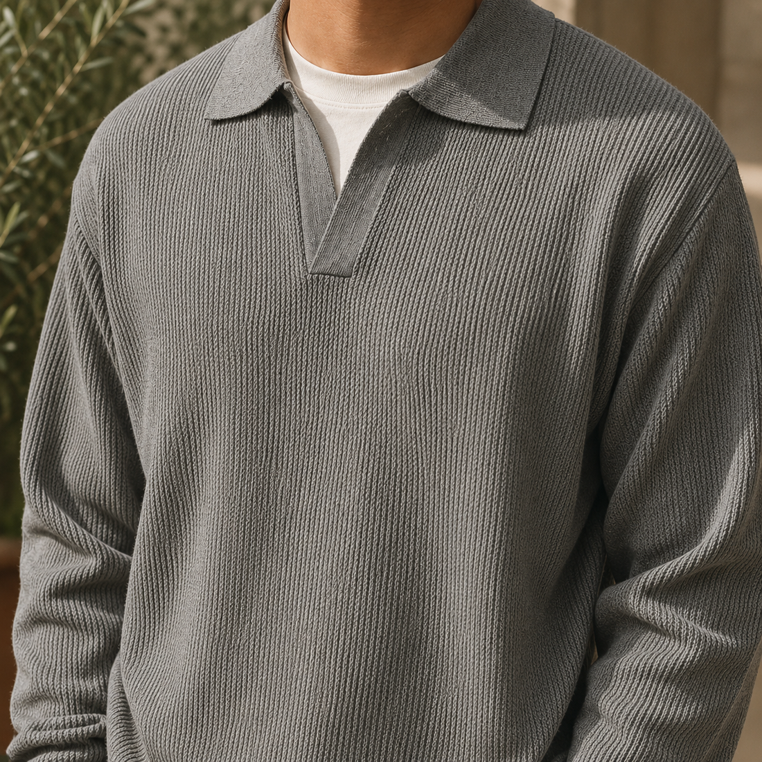 Alexander Polo Sweater - Gray