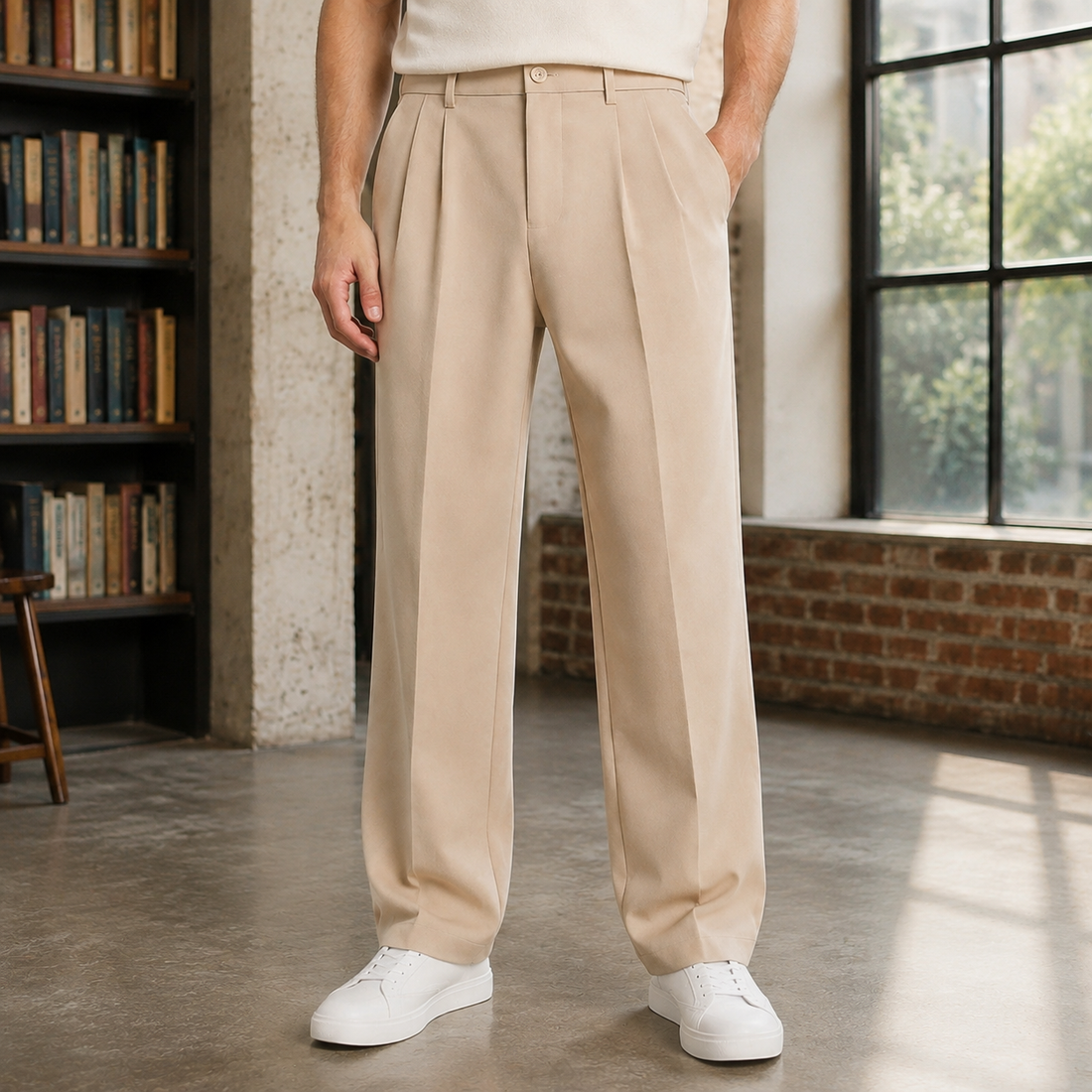 Leopold Tailored Pants - Cream