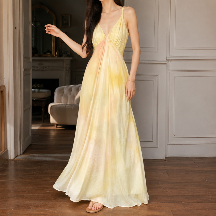 Clarisse Draped Maxi Dress