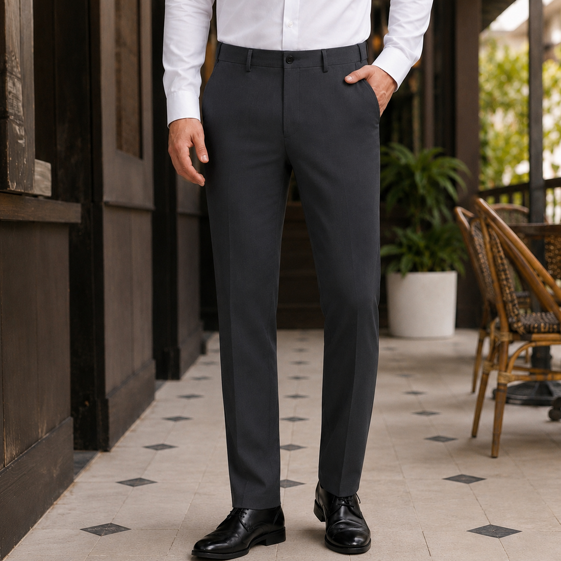 Ramsey Tapered Dress Pants - Black