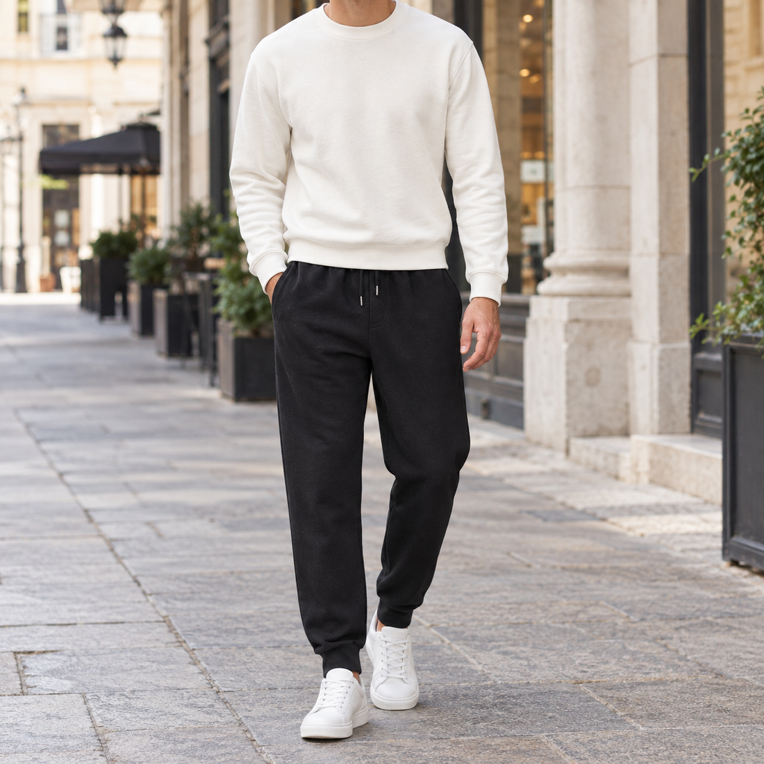 Raoul-Ellis Relaxed Joggers - Black
