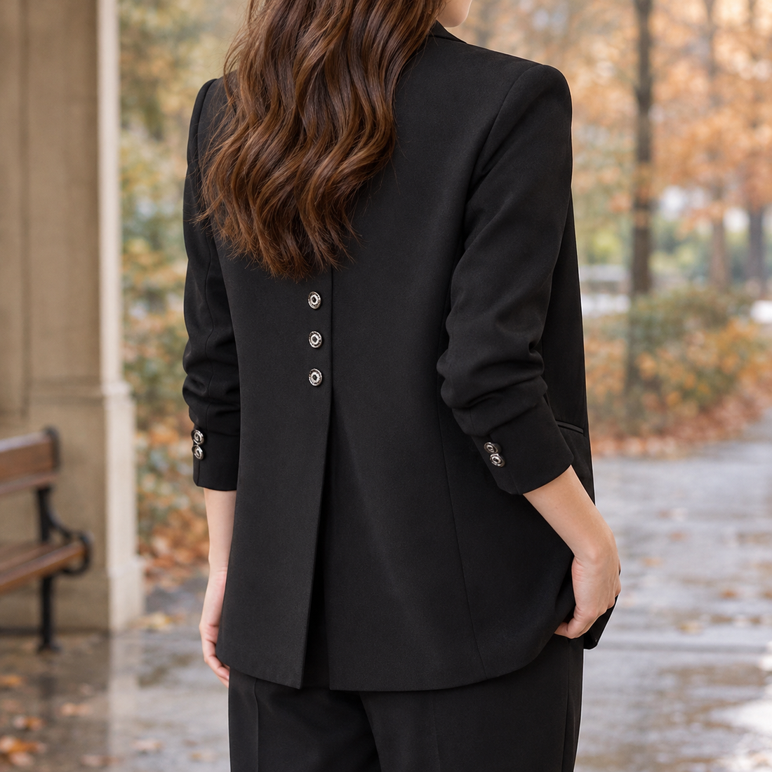 Rebekah-Rae Tailored Blazer - Black
