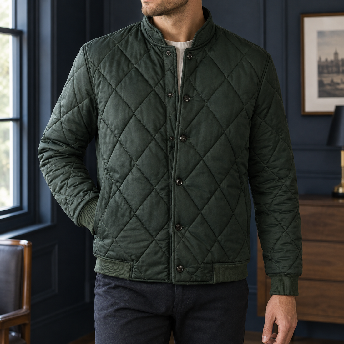 Lambert-Miles Quilted Jacket - Green