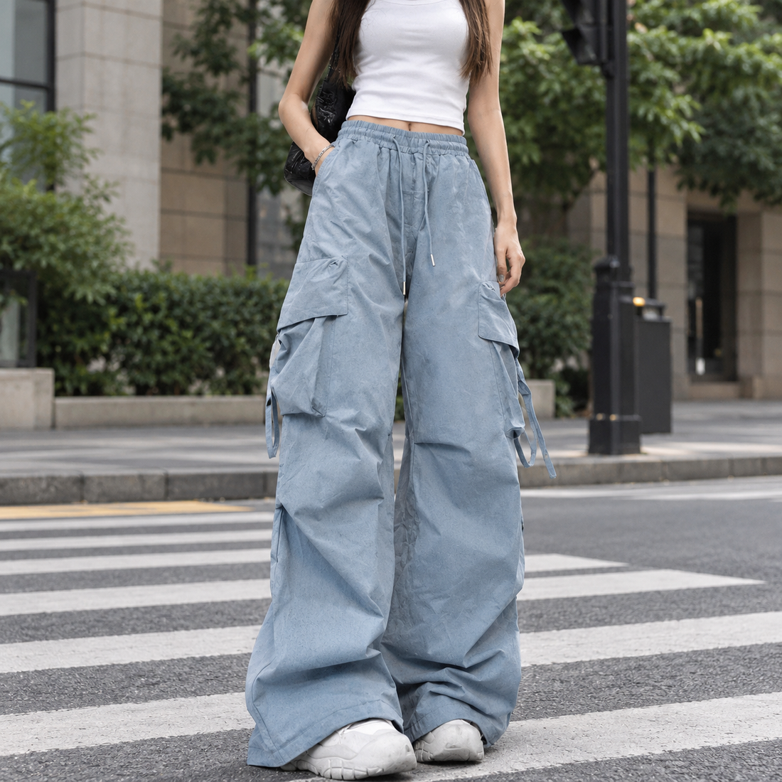 Emilia-Jade Wide Leg Pants - Blue
