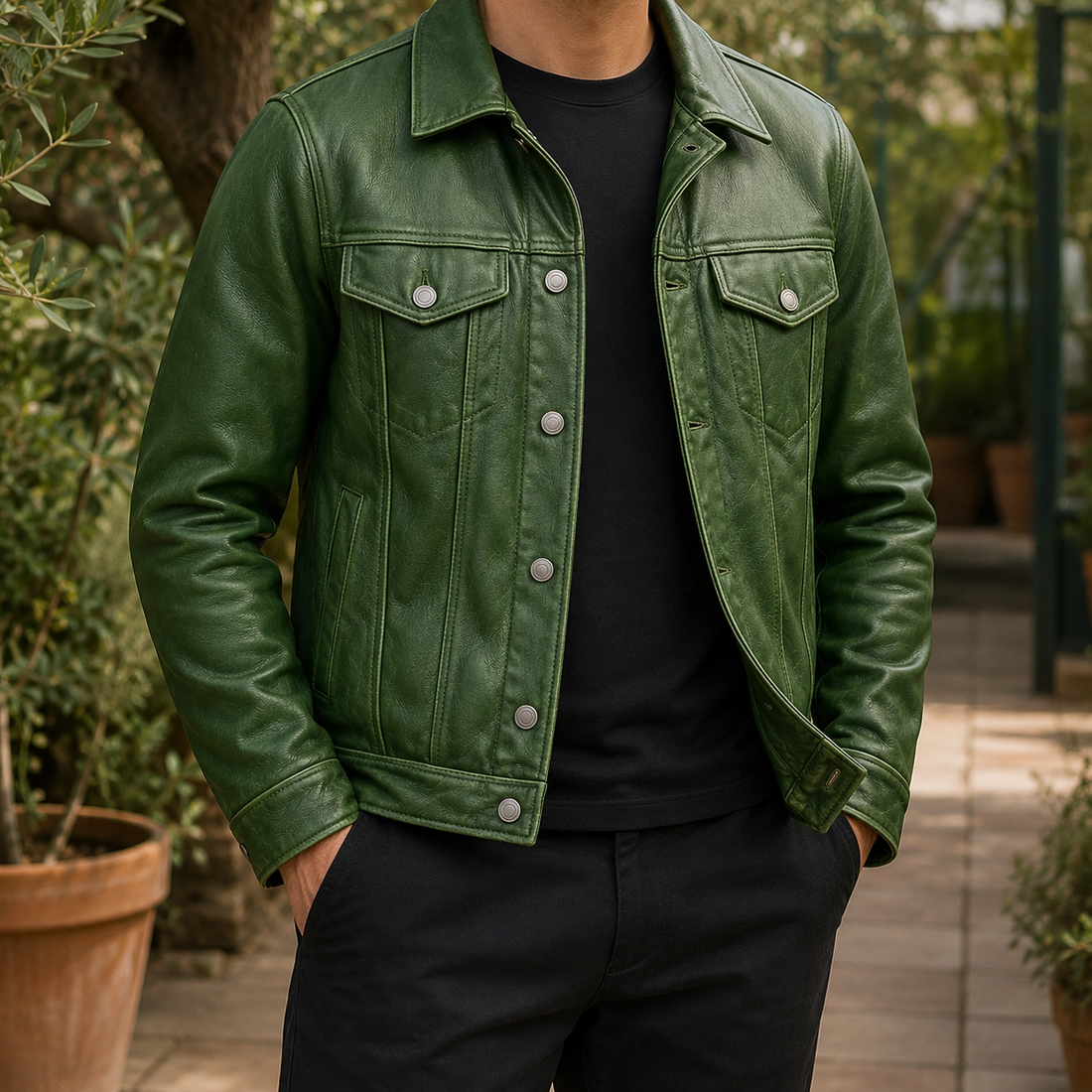 Soren-York Vintage Jacket - Pine Green