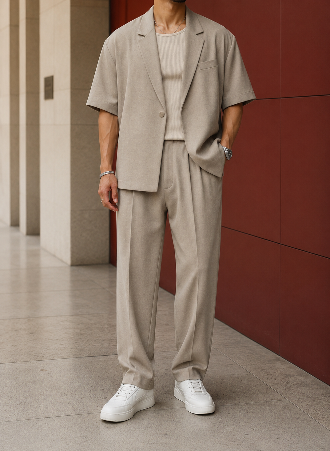 Mason Relaxed Set - Khaki