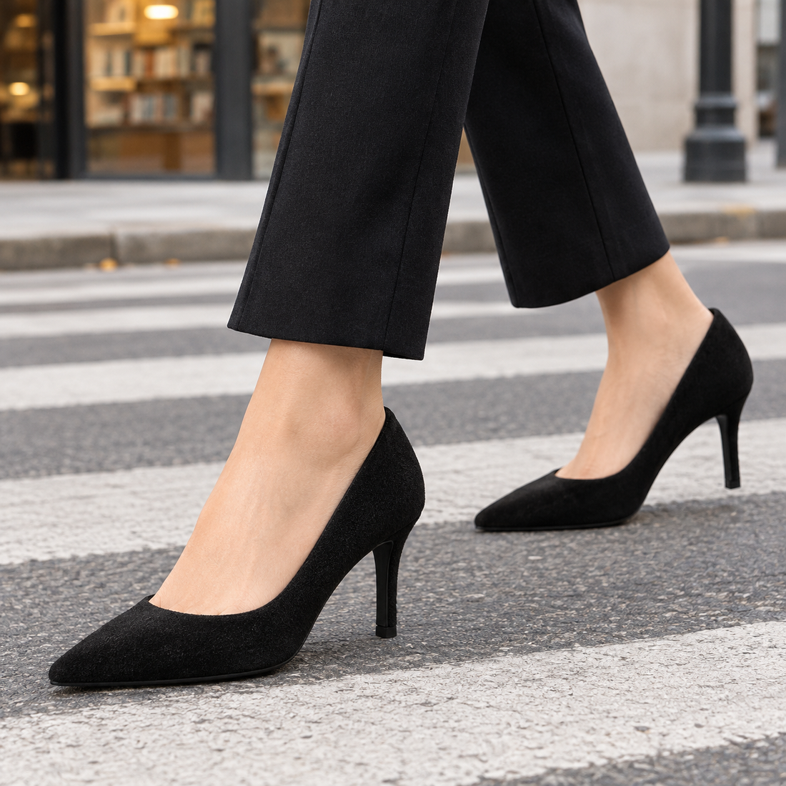 Landriani-Siena Pointed Pumps - Black
