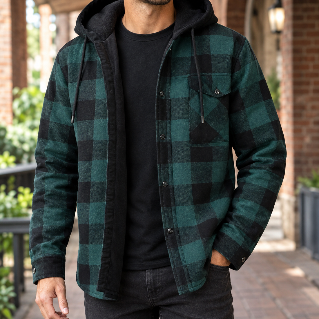 Arthur-York Plaid Jacket - Green Plaid
